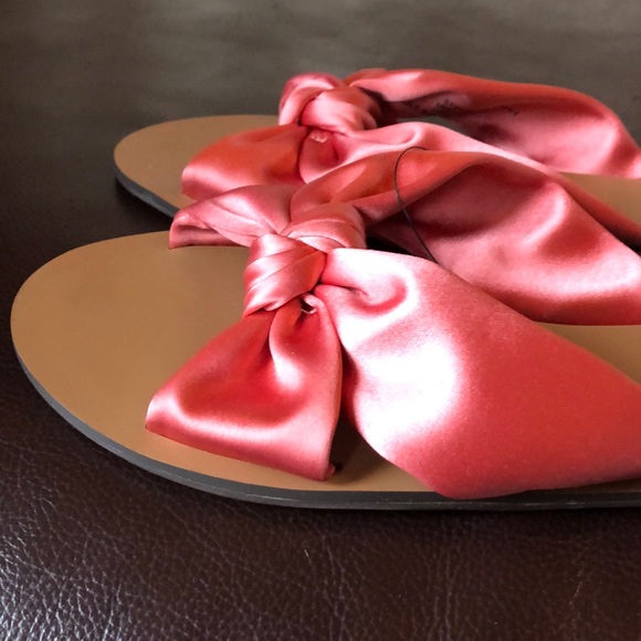 JCrew satin knotted slide sandals - Picture 2 of 4